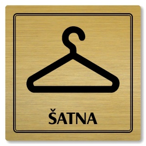 Šatna, 148x148mm, zlatá, Utah